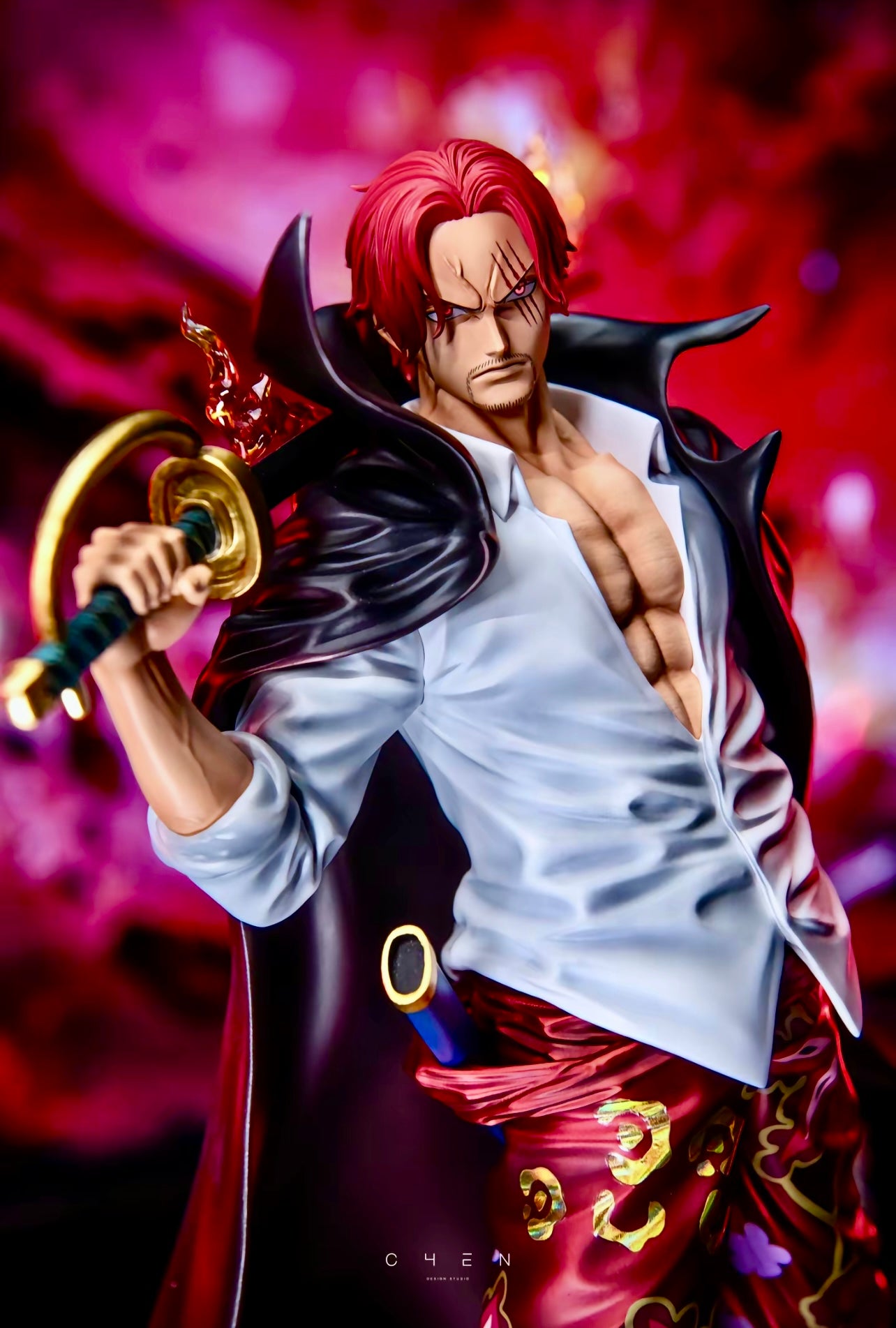 ONE PIECE Shanks Garage Kit Figure, Finished Product