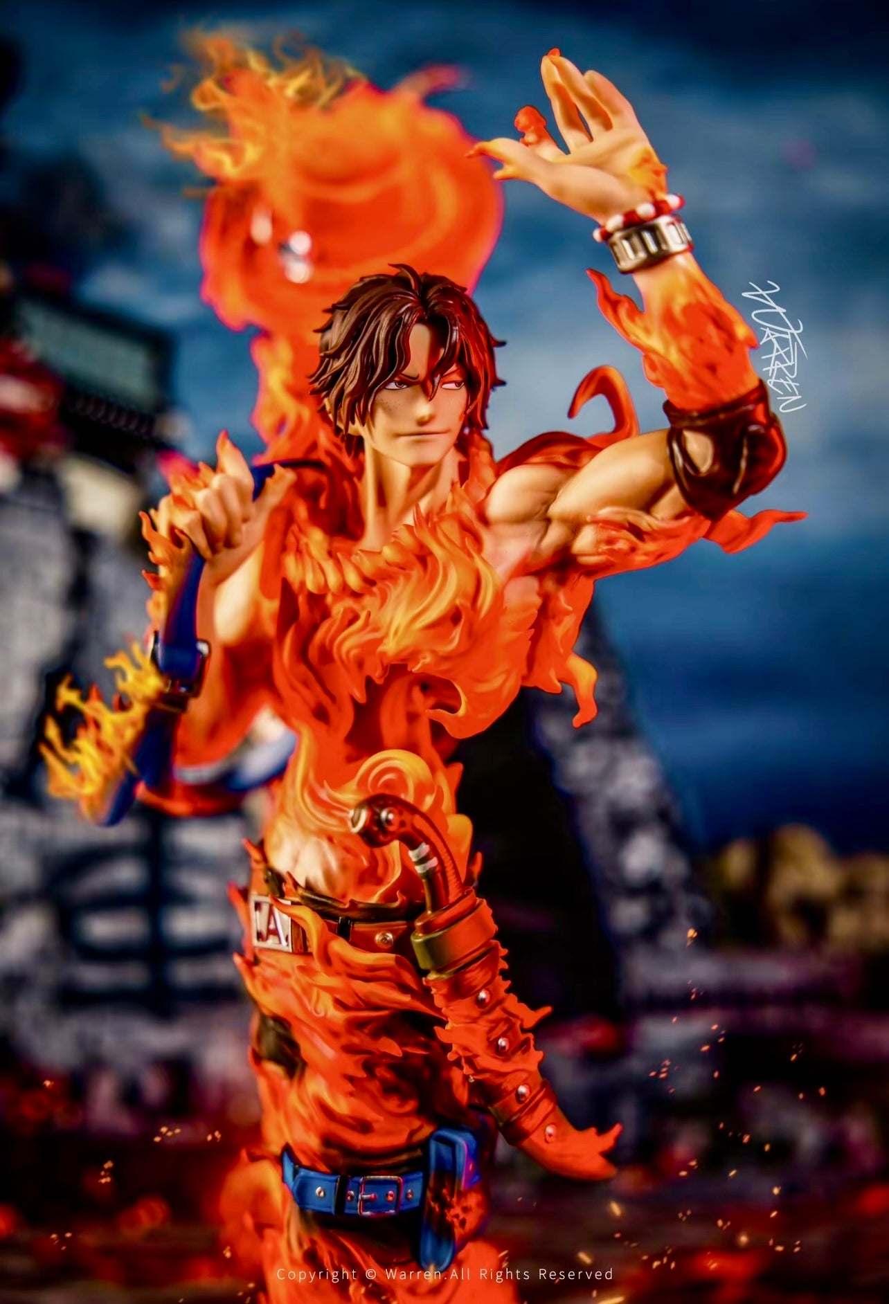 One Piece Ace "Goodbye" A Garage Kit Figure 1/6 Scale