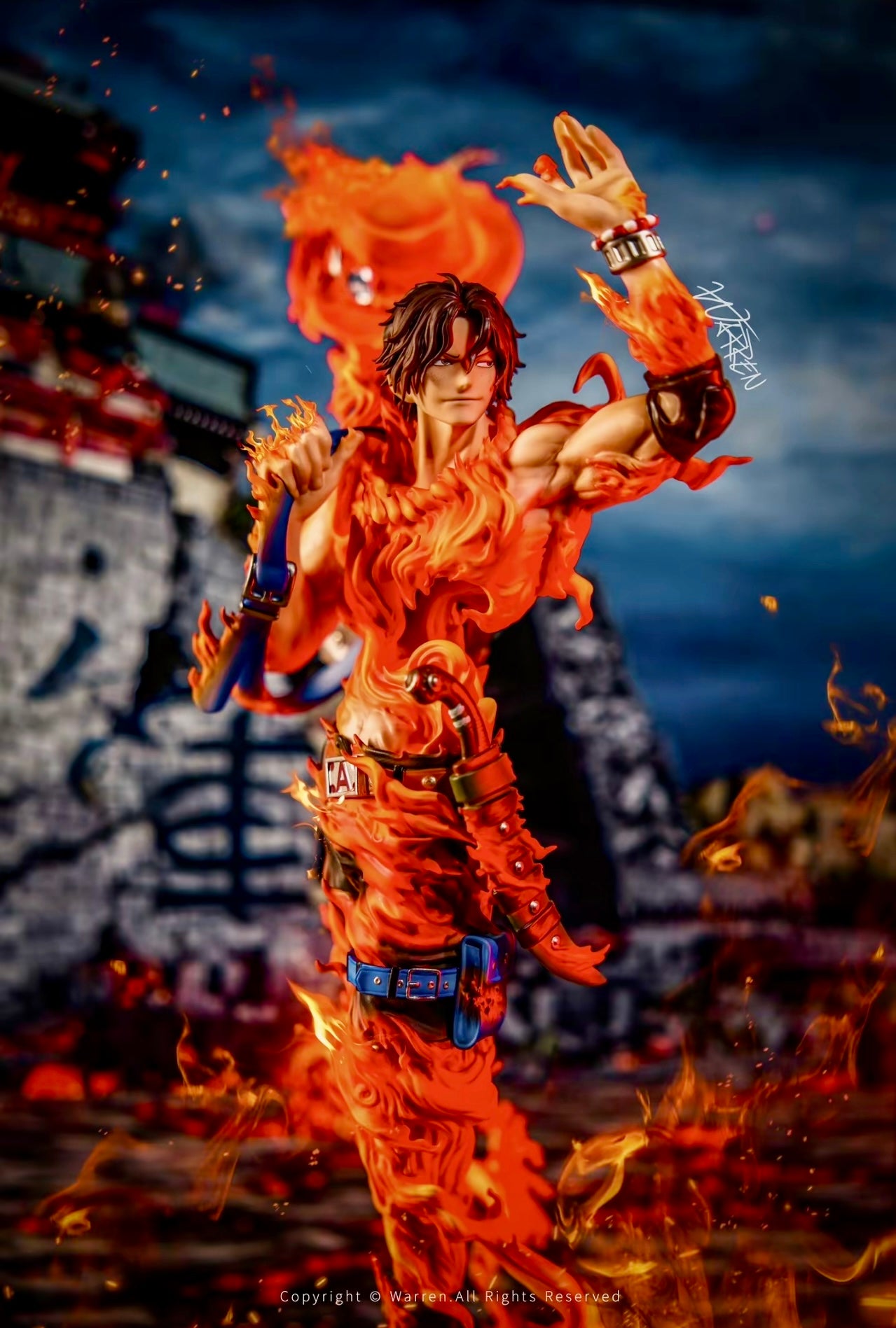 One Piece Ace "Goodbye" A Garage Kit Figure 1/6 Scale