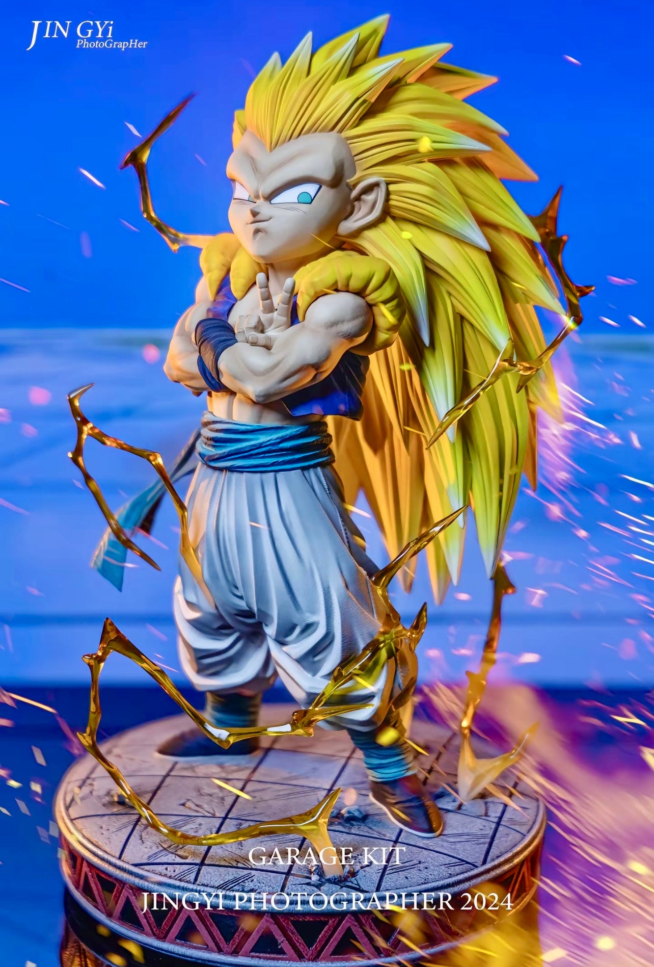 Dragon Ball Gotenks Super Saiyan 3 Overseas Limited Edition Genuine Figure Garage Kit