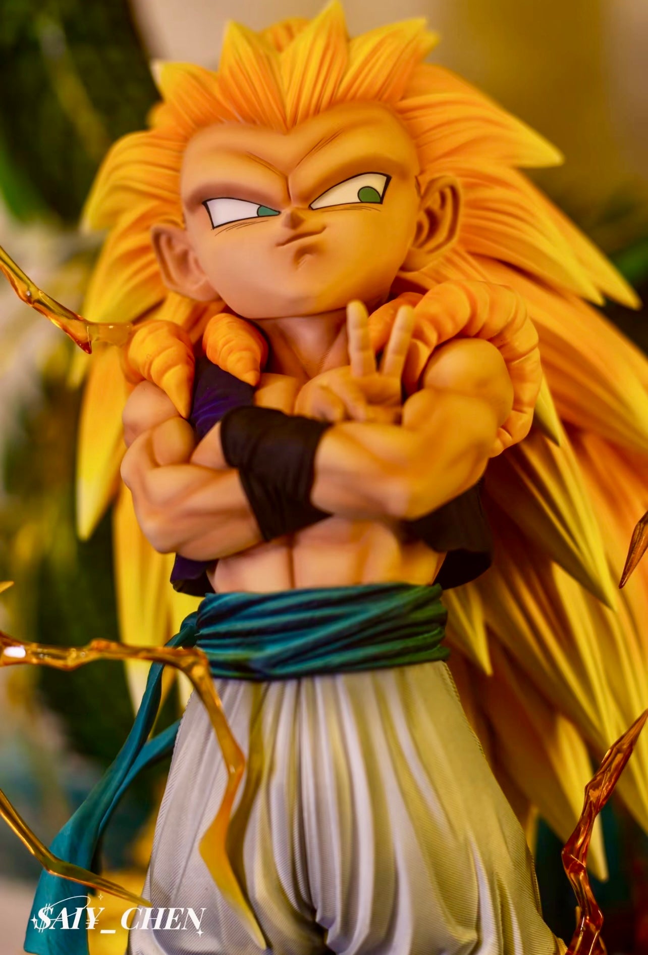 Dragon Ball Gotenks Super Saiyan 3 Overseas Limited Edition Genuine Figure Garage Kit