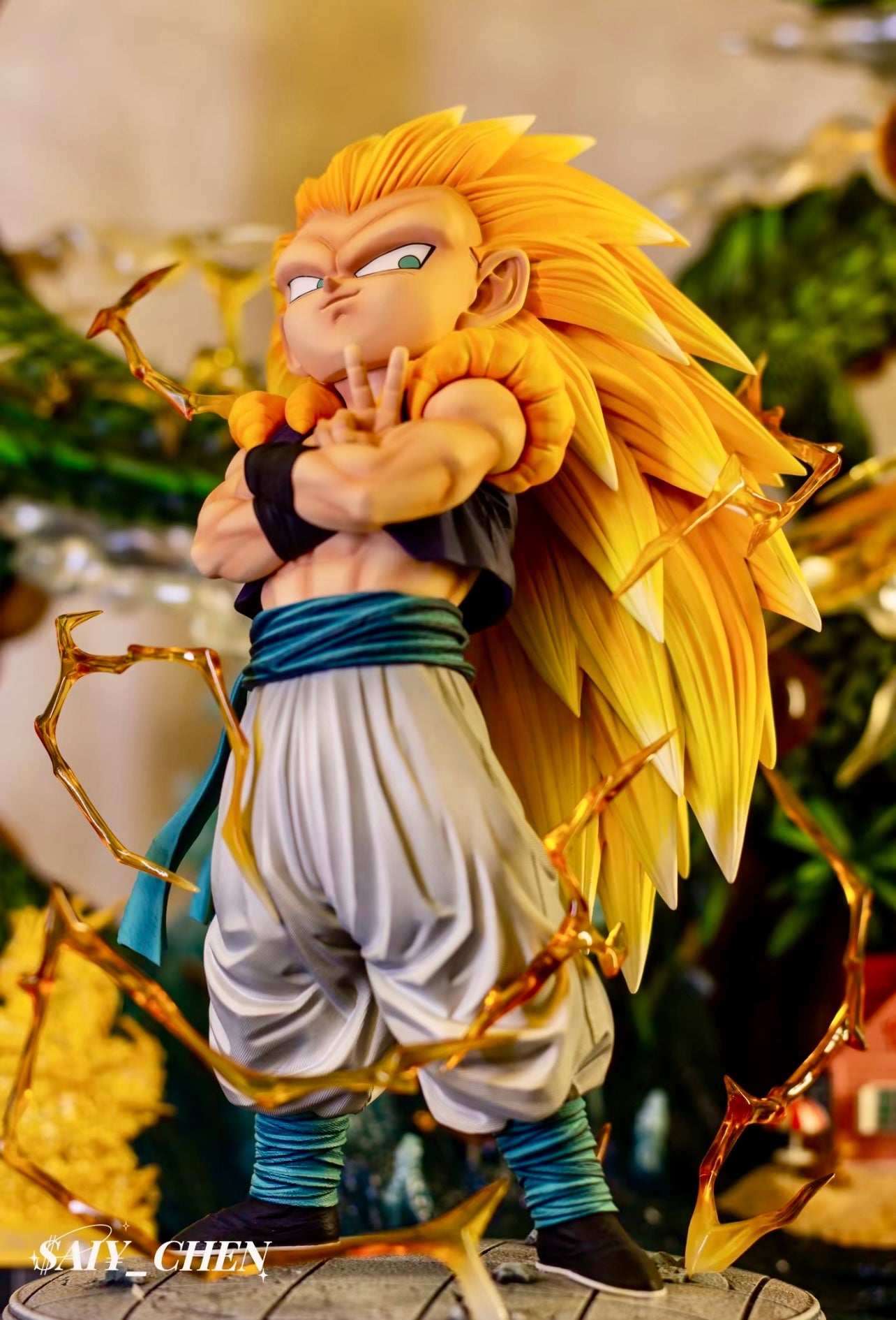 Dragon Ball Gotenks Super Saiyan 3 Overseas Limited Edition Genuine Figure Garage Kit